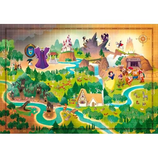 Puzzle Clementoni Story Maps Blancanieves de 1000 Piezas