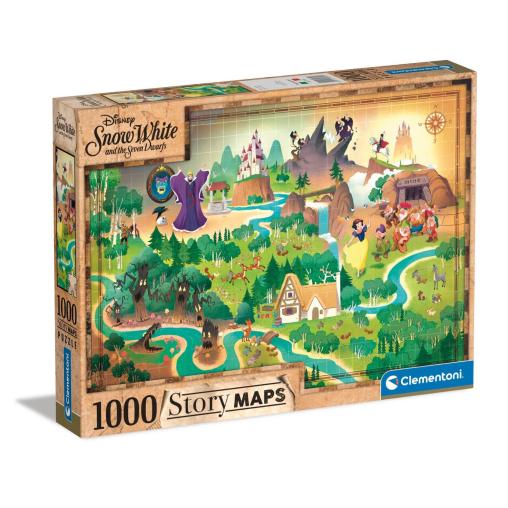 Puzzle Clementoni Story Maps Blancanieves de 1000 Piezas