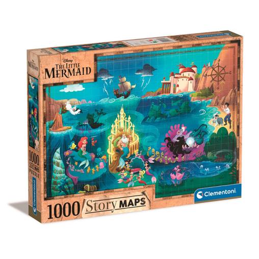 Puzzle Clementoni Story Maps La Sirenita de 1000 Piezas