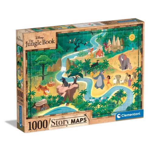 Puzzle Clementoni Story Maps Libro de la Selva de 1000 Piezas