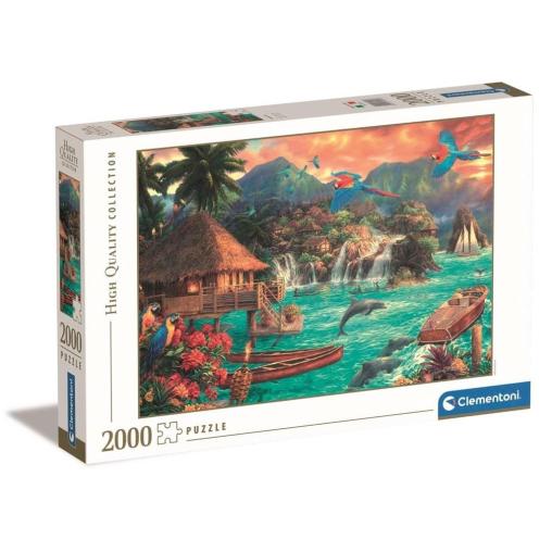 Puzzle Clementoni Vida en la Isla de 2000 Piezas