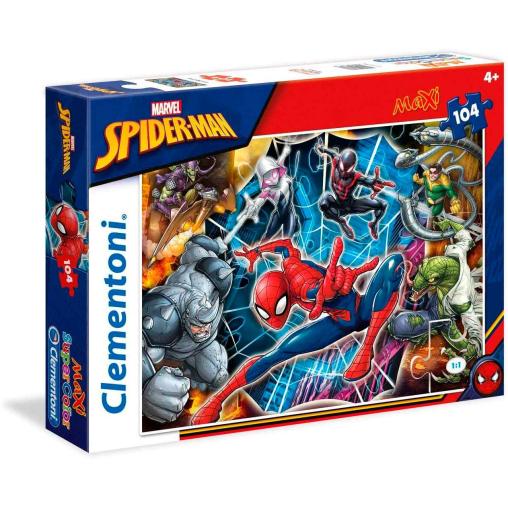 Puzzle Clementoni Villanos de Spiderman Maxi 104 Piezas