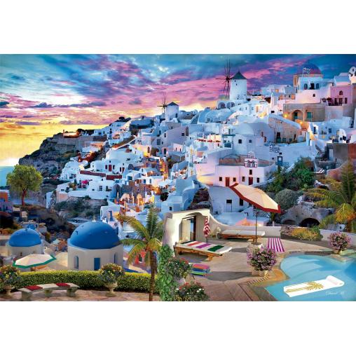 Puzzle Clementoni Vista de Grecia de 500 Piezas