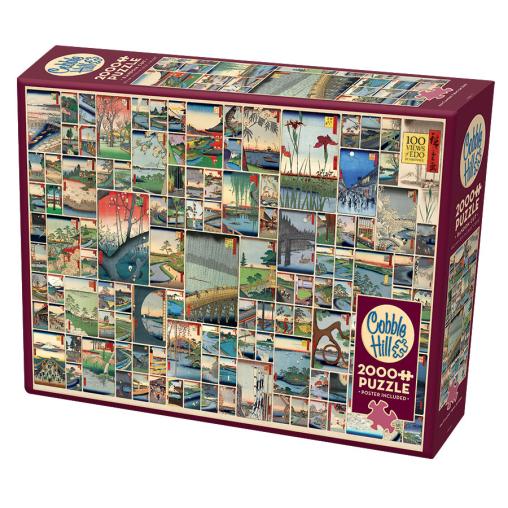 Puzzle Cobble Hill 100 Vistas Famosas de Edo de 2000 Piezas