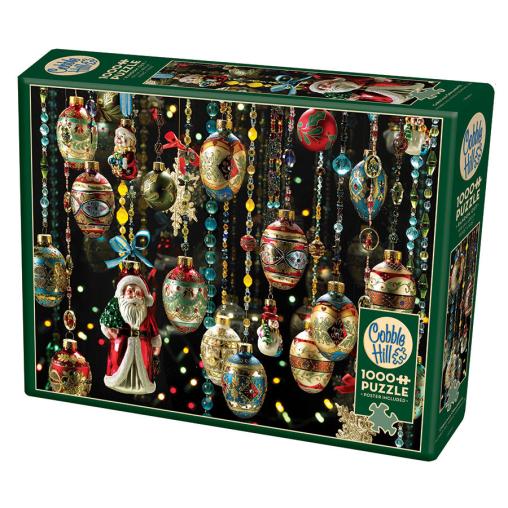 Puzzle Cobble Hill Adornos de Navidad de 1000 Piezas