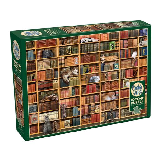 Puzzle Cobble Hill Biblioteca de Gatos de 1000 Piezas