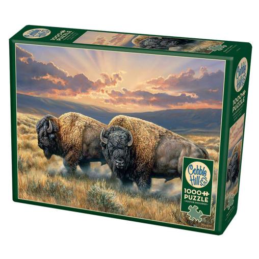 Puzzle Cobble Hill Bisontes en la Llanuras de 1000 Piezas