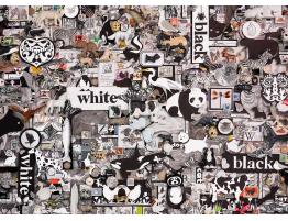 Puzzle Cobble Hill Blanco y Negro: Animales de 1000 Piezas