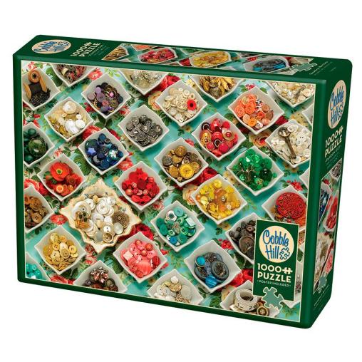 Puzzle Cobble Hill Botones de la Abuela de 1000 Piezas