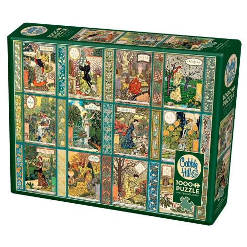 Puzzle Cobble Hill Calendario de Jardinero de 1000 Piezas