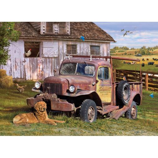 Puzzle Cobble Hill Camioneta Granjera de 1000 Piezas