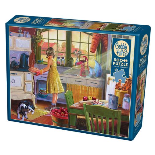 Puzzle Cobble Hill Cocinando Pastel de Manzana XXL de 500 Pzs