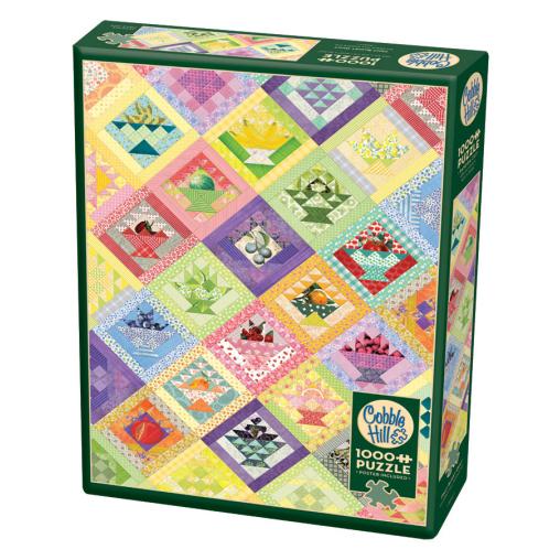 Puzzle Cobble Hill Colcha de Cestas de Frutas de 1000 Piezas