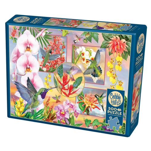 Puzzle Cobble Hill Colibrí Mágico XXL de 500 Piezas