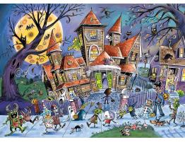 Puzzle Cobble Hill DoodleTown Casa Embrujada XXL de 500 Pzs