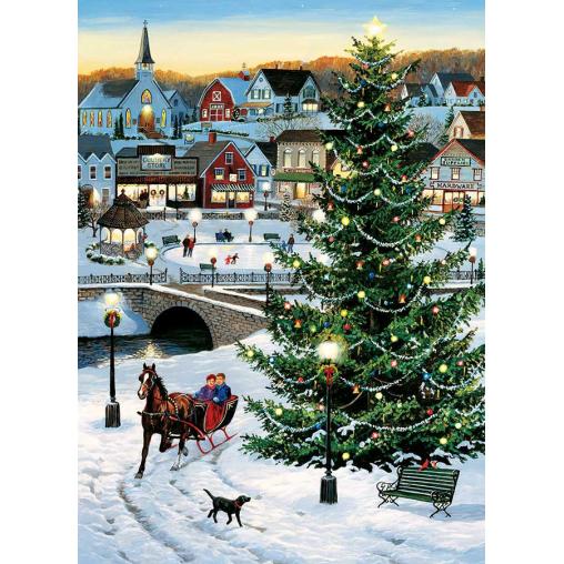 Puzzle Cobble Hill Árbol de Navidad XXL de 500 Piezas