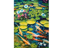 Puzzle Cobble Hill Estanque Koi de 1000 Piezas