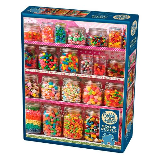 Puzzle Cobble Hill Estante de Chuches de 500 Piezas XXL