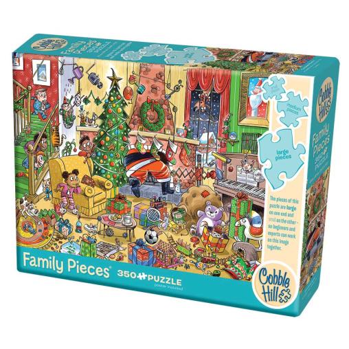 Puzzle Cobble Hill Family Descubriendo a Papá Noel de 350 Pzs