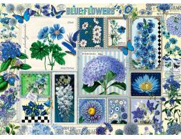 Puzzle Cobble Hill Flores Azules de 1000 Piezas