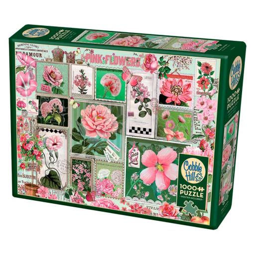 Puzzle Cobble Hill Flores Rosas de 1000 Piezas