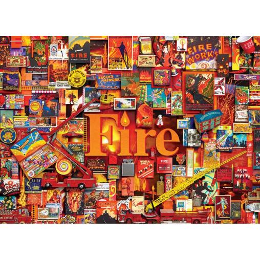 Puzzle Cobble Hill Fuego de 1000 Piezas