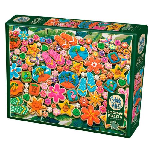 Puzzle Cobble Hill Galletas Tropicales de 1000 Piezas