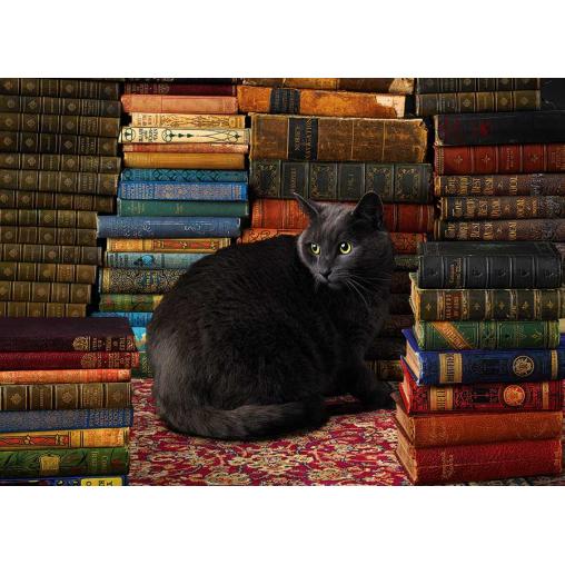 Puzzle Cobble Hill Gato de Biblioteca de 1000 Piezas