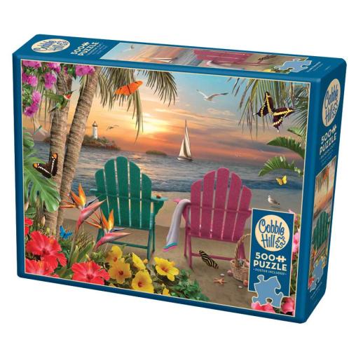 Puzzle Cobble Hill Isla Paraíso XXL de 500 Piezas