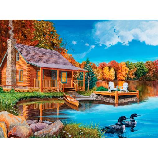 Cobble Hill Loon Lake Puzzle 500 pièces XXL