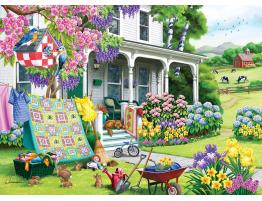 Puzzle Cobble Hill Limpieza de Primavera XXL de 500 Pzs