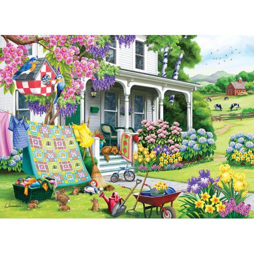 Puzzle Cobble Hill Limpieza de Primavera XXL de 500 Pzs