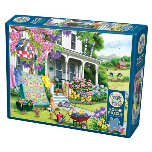 Puzzle Cobble Hill Limpieza de Primavera XXL de 500 Pzs