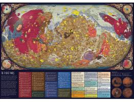 Puzzle Cobble Hill Mapa de Marte de 1000 Piezas