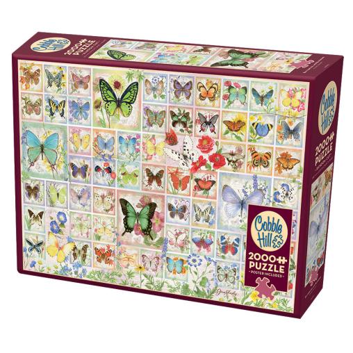 Puzzle Cobble Hill Mariposas y Flores de 2000 Piezas