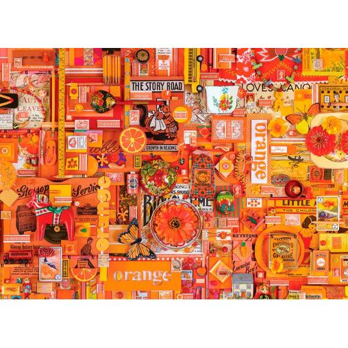 Puzzle Cobble Hill Naranja de 1000 Piezas