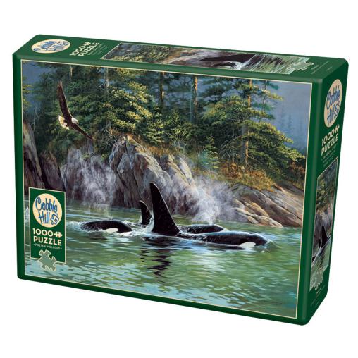 Puzzle Cobble Hill Orcas de 1000 Piezas