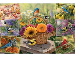 Cobble Hill Oiseaux sur fleurs Puzzle 2000 pièces