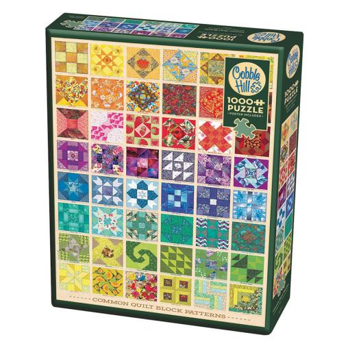 Puzzle Cobble Hill Patrones de Colchas Típicas de 1000 Piezas