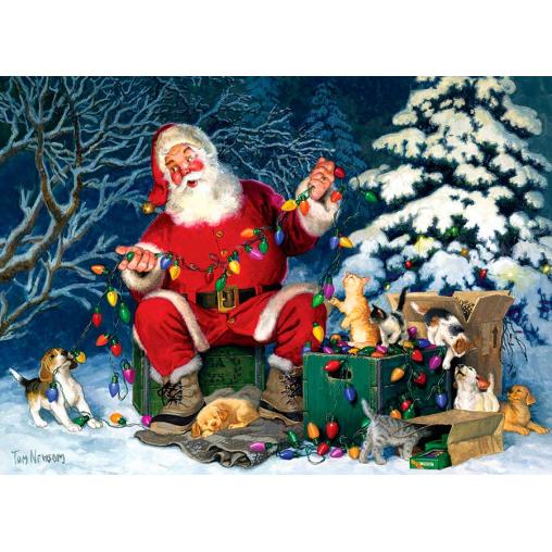 Puzzle Cobble Hill Pequeño Ayudante de Papá Noel de 500 Piezas