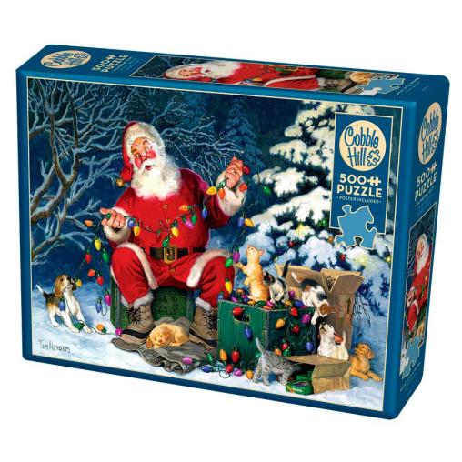 Puzzle Cobble Hill Pequeño Ayudante de Papá Noel de 500 Piezas