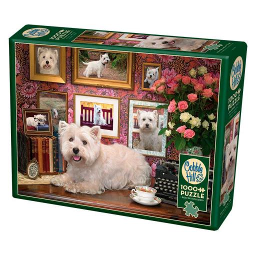 Puzzle Cobble Hill Perritos Westies de 1000 Piezas