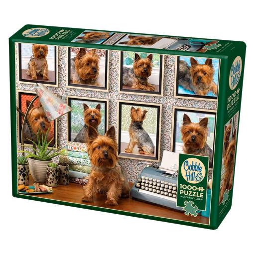 Puzzle Cobble Hill Perritos Yorkies de 1000 Piezas