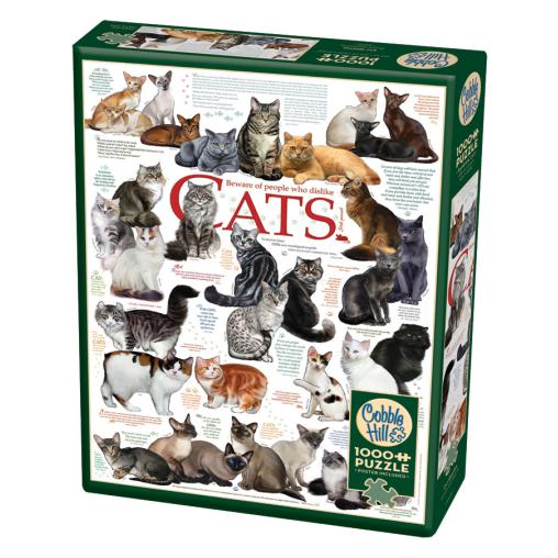 Puzzle Cobble Hill Razas de Gatos de 1000 Piezas