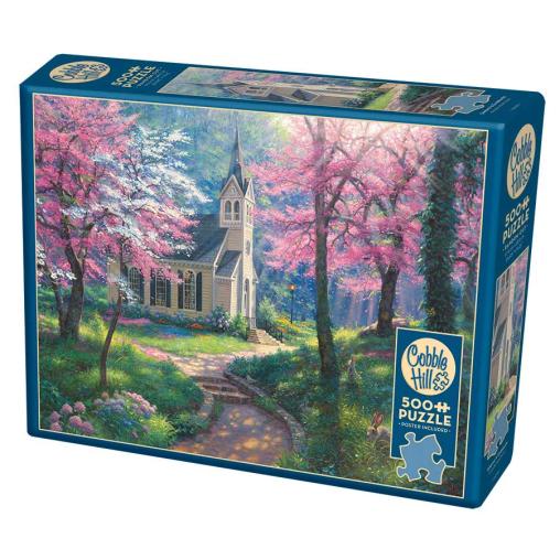 Puzzle Cobble Hill Retiro de Primavera XXL de 500 Piezas