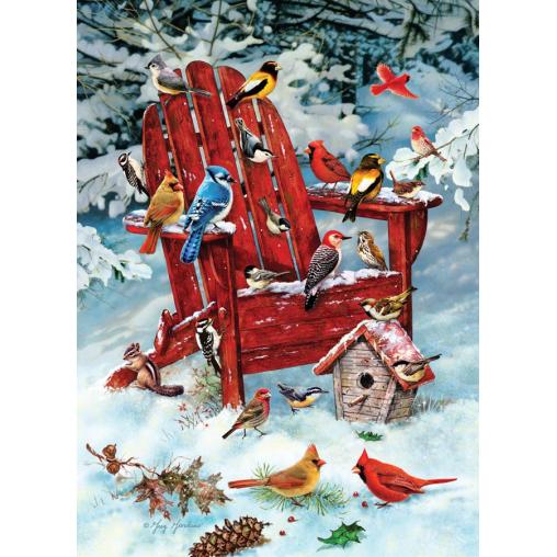 Cobble Hill Winter Bird Retreat Puzzle 1000 pièces