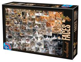 Puzzle D-Toys Caras de Animales, Gatos de 1000 Piezas