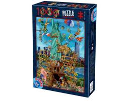 Puzzle D-Toys Cartoon Nueva York 1000 Piezas