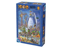 D-Toys Construction de Burj Al Arab Puzzle 1000 pièces