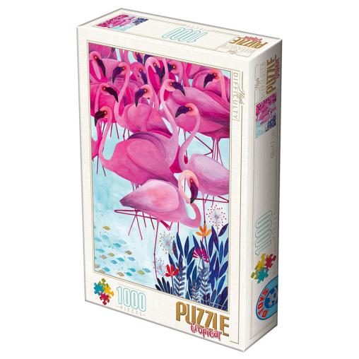 Puzzle D-Toys Flamencos de 1000 Piezas